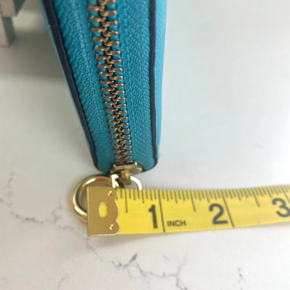 “kate spade” Turquoise Saffiano Leather “Lacey” Wallet, WLRU1689B - Picture 12 of 13